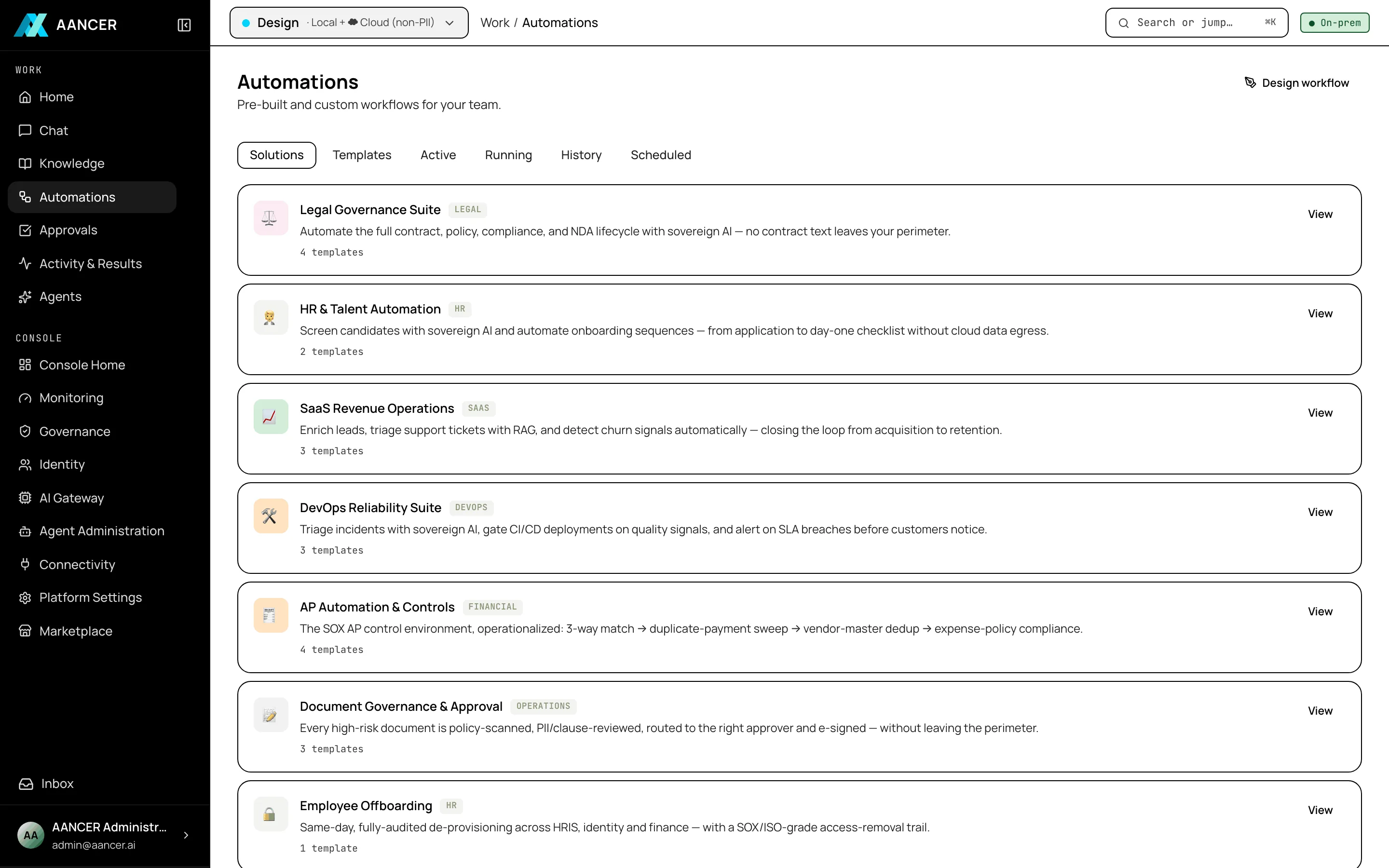 Workflows